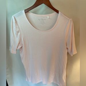 Chicos, T-shirt, blush pink, Size Small